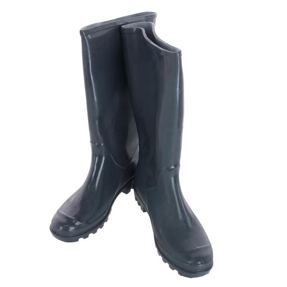 CTM Women's Solid Color Water Resistant Rain Boots - Picture 2 of 3